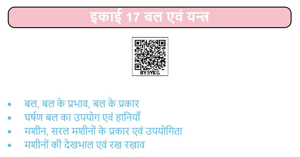 UP Board Solutions for Class-7 Science Chapter-17 बल एवं यन्त्र ...
